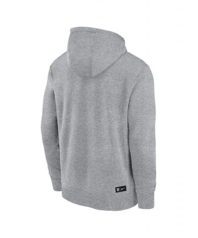 Men's Gray England National Team Club Logo Pullover Hoodie $39.00 Sweatshirt