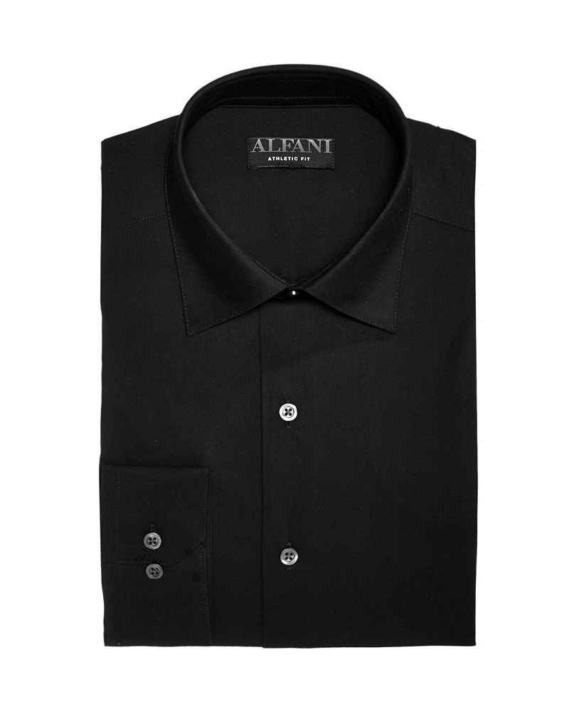 Alfani Men's Regular Fit 2-Way Stretch Performance Solid Dress Shirt Black $20.24 Dress Shirts