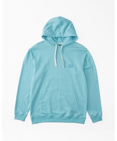 Men's All Day Pullover Hoodie Blue $22.38 Sweatshirt