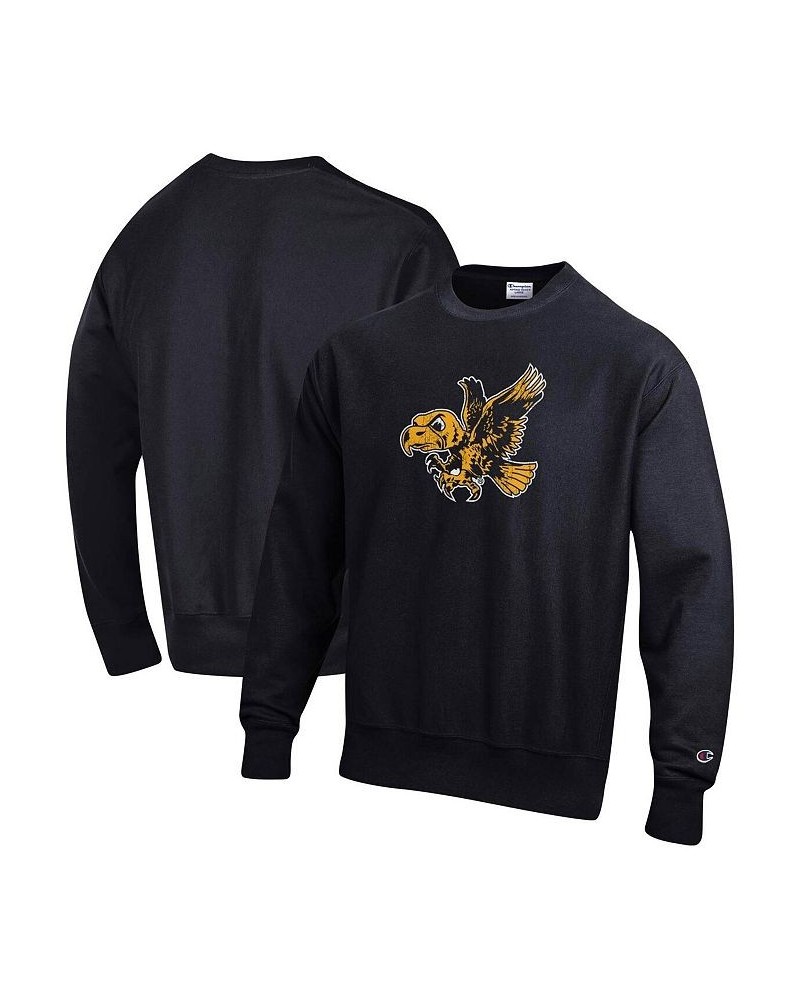 Men's Black Iowa Hawkeyes Vault Logo Reverse Weave Pullover Sweatshirt $45.89 Sweatshirt