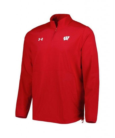 Men's Red Wisconsin Badgers Motivate 2.0 Quarter-Zip Performance Jacket $44.00 Jackets