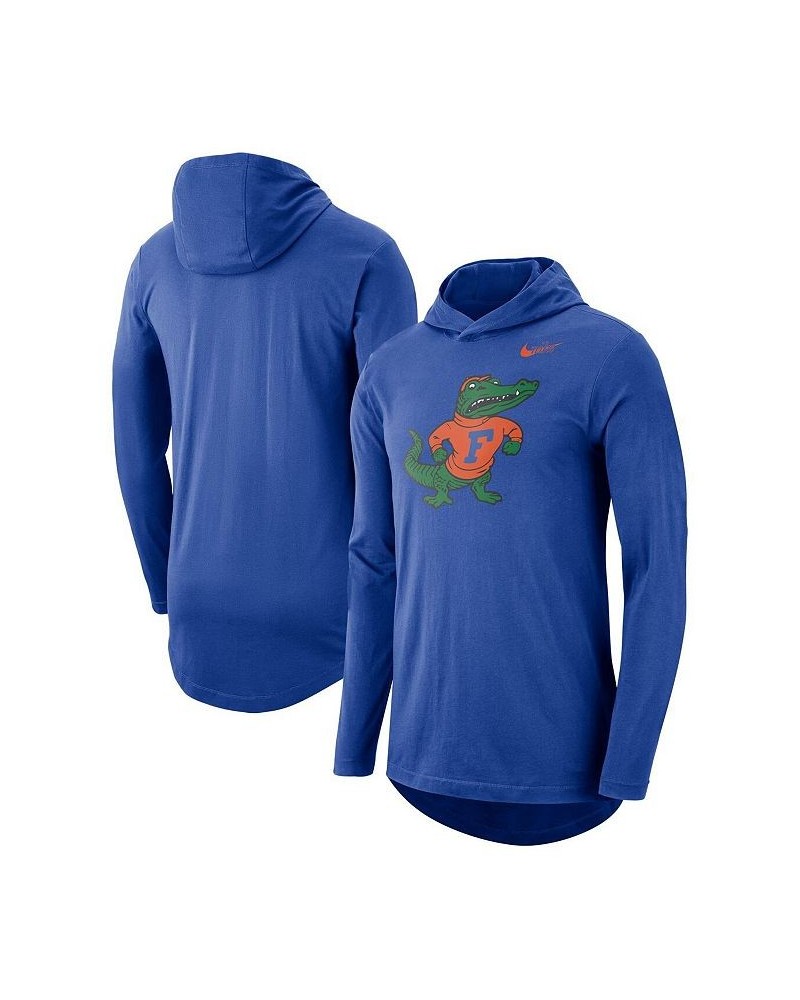 Men's Royal Florida Gators Long Sleeve Hoodie Tri-Blend Performance T-shirt $35.39 T-Shirts