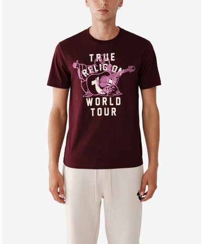 Men's Short Sleeves World Tour T-shirt Purple $25.65 T-Shirts