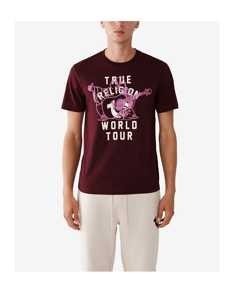 Men's Short Sleeves World Tour T-shirt Purple $25.65 T-Shirts