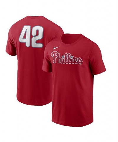 Men's Red Philadelphia Phillies Jackie Robinson Day Team 42 T-shirt $18.40 T-Shirts