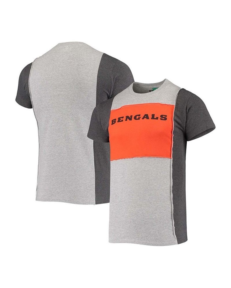 Men's Heathered Gray Cincinnati Bengals Split T-shirt $21.59 T-Shirts