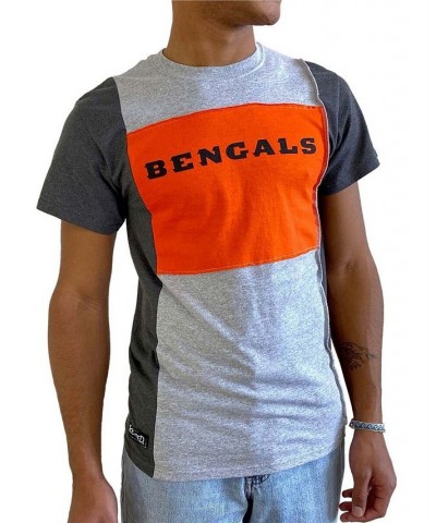 Men's Heathered Gray Cincinnati Bengals Split T-shirt $21.59 T-Shirts