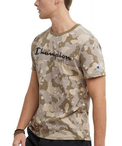 Men's Standard-Fit Camo Logo Graphic T-Shirt Brown $18.40 T-Shirts