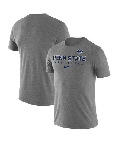 Men's Heathered Gray Penn State Nittany Lions Wrestling Legend Performance T-shirt $23.00 T-Shirts