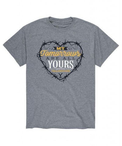 Men's Yellowstone My Tomorrows T-shirt Gray $16.80 T-Shirts