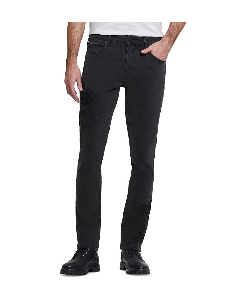 Men's Slim Tapered Jet Black Jeans Black $31.80 Jeans