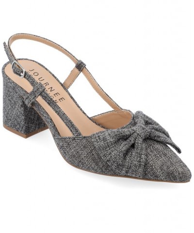 Women's Tailynn Canvas Slingback Heel PD02 $49.39 Shoes