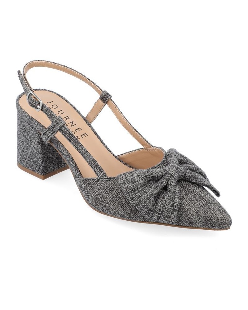 Women's Tailynn Canvas Slingback Heel PD02 $49.39 Shoes