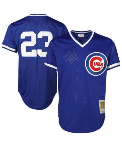 Men's Ryne Sandberg Chicago Cubs Cooperstown Authentic Collection Throwback Replica Jersey - Royal Blue $45.10 Jersey