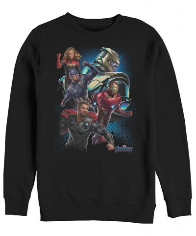 Marvel Men's Avengers Endgame Group Action Pose, Crewneck Fleece Black $22.55 Sweatshirt