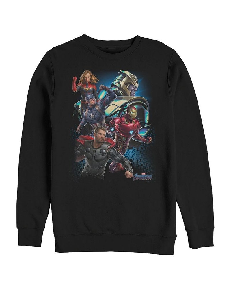 Marvel Men's Avengers Endgame Group Action Pose, Crewneck Fleece Black $22.55 Sweatshirt