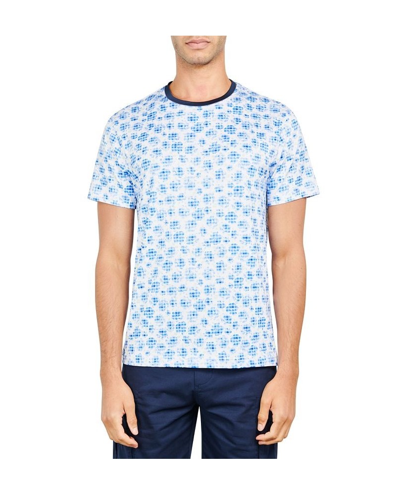 Men's Slim-Fit Floral Graphic Performance T-Shirt Multi $23.76 T-Shirts