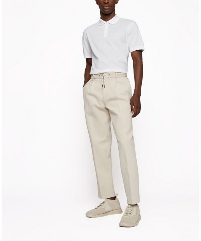 Boss Men's Cotton Polo Shirt White $53.90 Polo Shirts