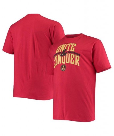 Men's Branded Red Atlanta United FC Big and Tall Slogan T-shirt $23.19 T-Shirts