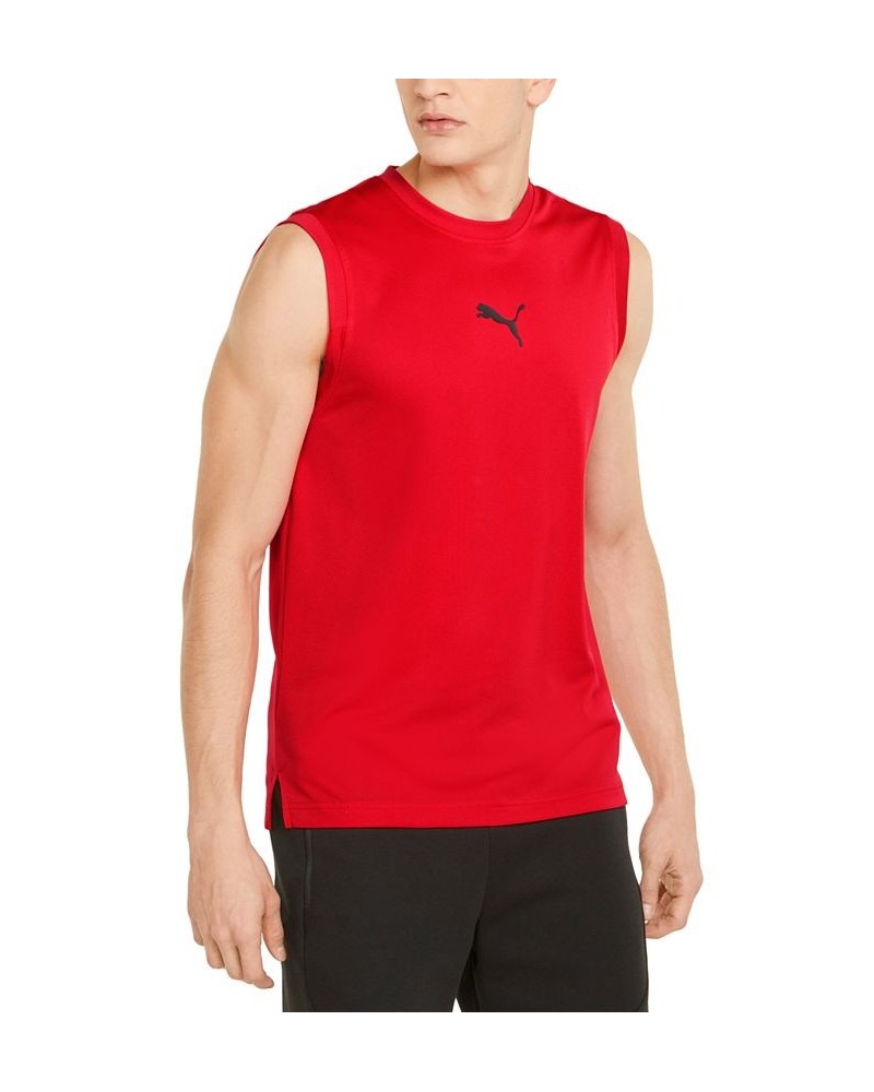 Men's Mesh Basketball Tank Top Red $16.96 T-Shirts