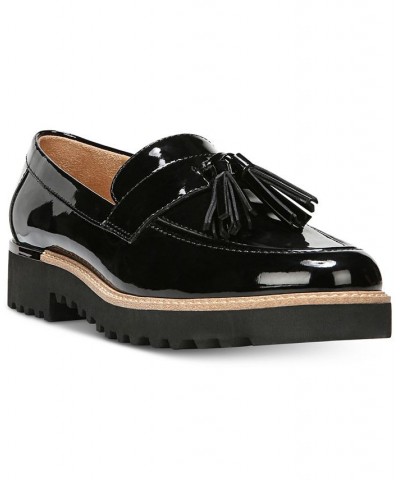 Carolynn Lug Sole Loafers Black $35.98 Shoes