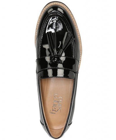 Carolynn Lug Sole Loafers Black $35.98 Shoes