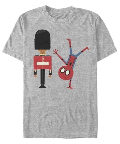 Marvel Men's Spider-Man Far From Home Silly Spidey, Short Sleeve T-shirt Gray $18.19 T-Shirts