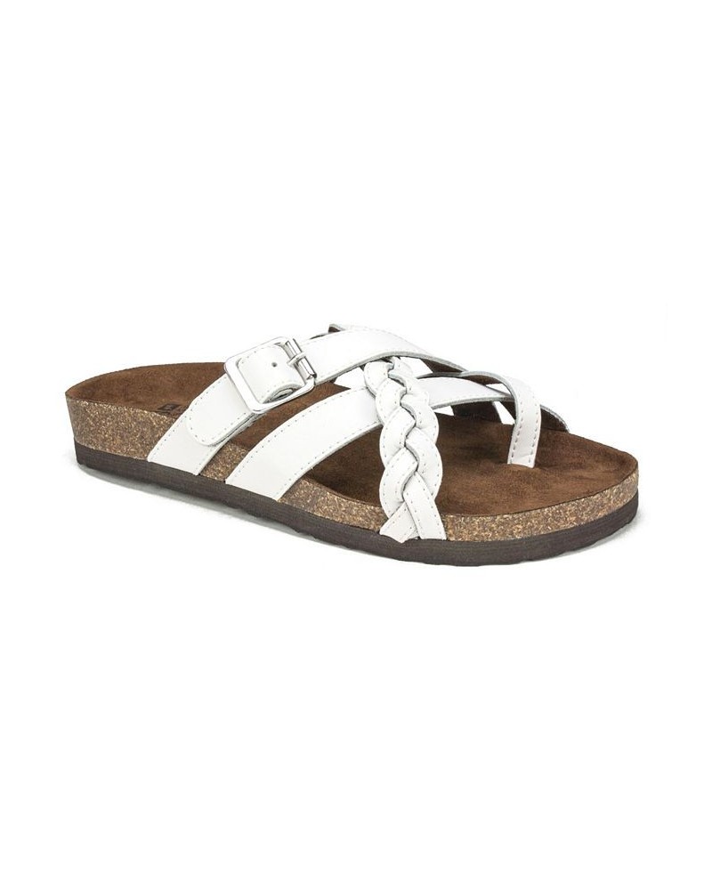 Harrington Women's Footbed Sandals White $33.81 Shoes