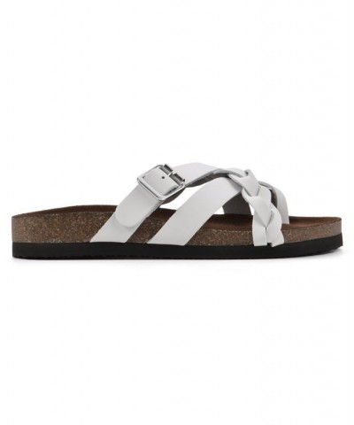 Harrington Women's Footbed Sandals White $33.81 Shoes