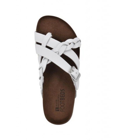 Harrington Women's Footbed Sandals White $33.81 Shoes