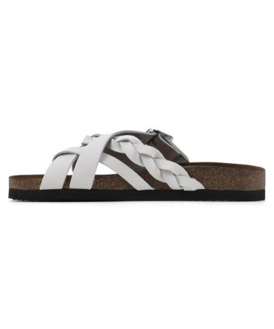 Harrington Women's Footbed Sandals White $33.81 Shoes