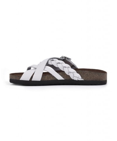 Harrington Women's Footbed Sandals White $33.81 Shoes