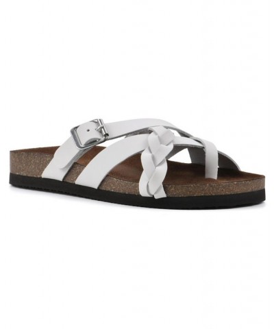 Harrington Women's Footbed Sandals White $33.81 Shoes