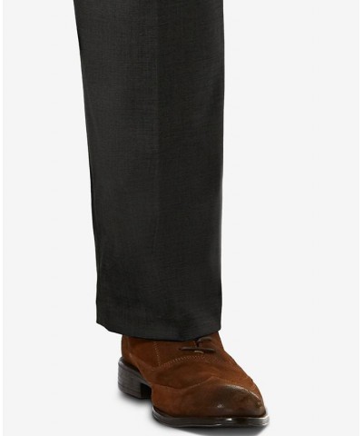 J.M. Sharkskin Classic-Fit Flat Front Hidden Expandable Waistband Dress Pants Gray $30.24 Pants