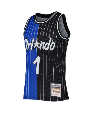 Men's Penny Hardaway Blue, Black Orlando Magic Hardwood Classics 1994-95 Split Swingman Jersey $47.73 Jersey