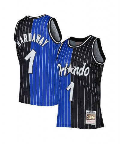 Men's Penny Hardaway Blue, Black Orlando Magic Hardwood Classics 1994-95 Split Swingman Jersey $47.73 Jersey