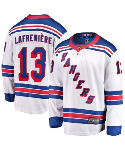 Men's Alexis Lafreniere White New York Rangers Away Premier Breakaway Player Jersey $92.50 Jersey