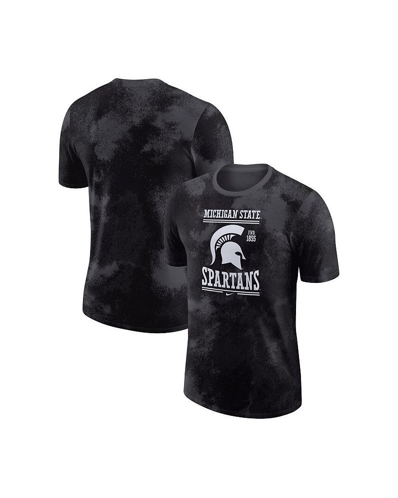 Men's Anthracite Michigan State Spartans Team Stack T-shirt $22.94 T-Shirts