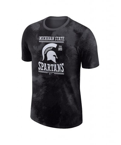 Men's Anthracite Michigan State Spartans Team Stack T-shirt $22.94 T-Shirts