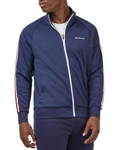 Men's House Taped Full-Zip Track Jacket Blue $57.12 Sweatshirt