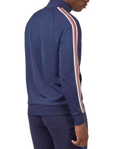 Men's House Taped Full-Zip Track Jacket Blue $57.12 Sweatshirt