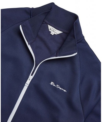 Men's House Taped Full-Zip Track Jacket Blue $57.12 Sweatshirt