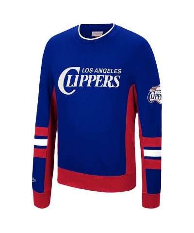 Men's Royal LA Clippers Hardwood Classics Hometown Champs Pullover Sweater $39.26 Sweaters