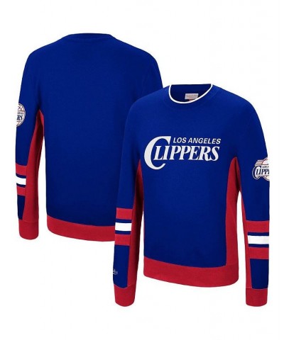 Men's Royal LA Clippers Hardwood Classics Hometown Champs Pullover Sweater $39.26 Sweaters