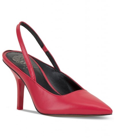 Riveq Pointed-Toe Slingback Pumps Red $45.60 Shoes