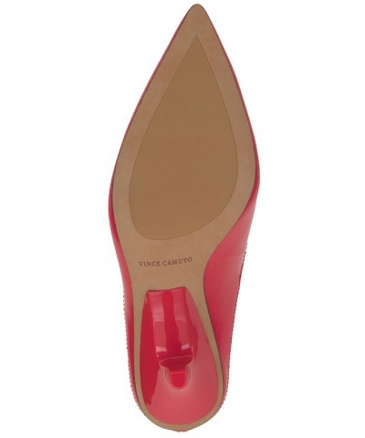 Riveq Pointed-Toe Slingback Pumps Red $45.60 Shoes