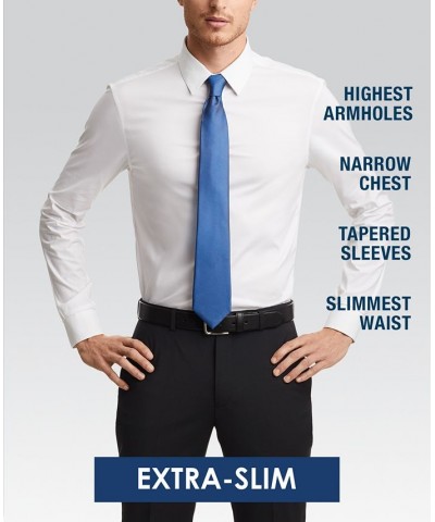 Men's Extra Slim Fit Stretch Dress Shirt Gray $22.48 Dress Shirts