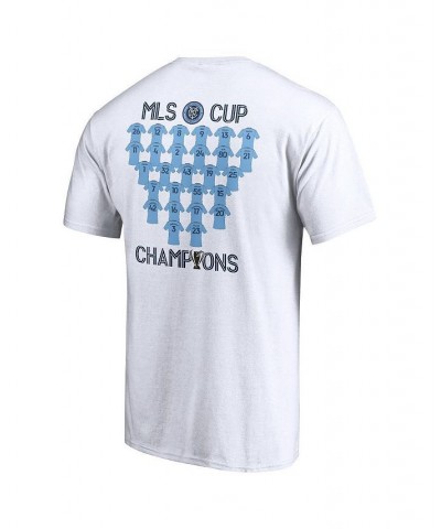 Men's Branded White New York City FC 2021 MLS Cup Champions One Team Roster T-shirt $19.37 T-Shirts