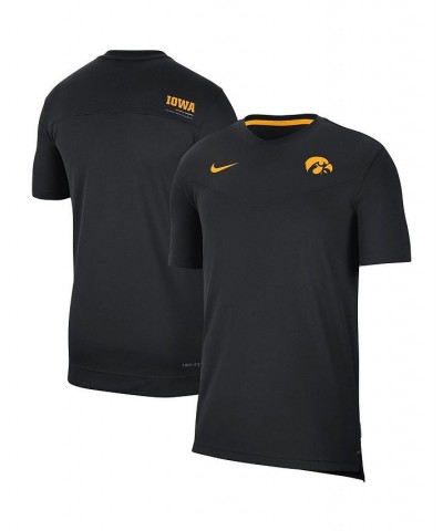 Men's Black Iowa Hawkeyes Coach UV Performance T-shirt $33.59 T-Shirts