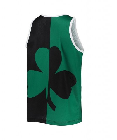 Men's Larry Bird Kelly Green and Black Boston Celtics Sublimated Player Tank Top $51.29 T-Shirts